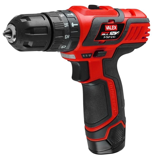 TRAPANO AVVITATORE BATTERIA LITIO P-TAP 12V 2BATTERIE 2AH
