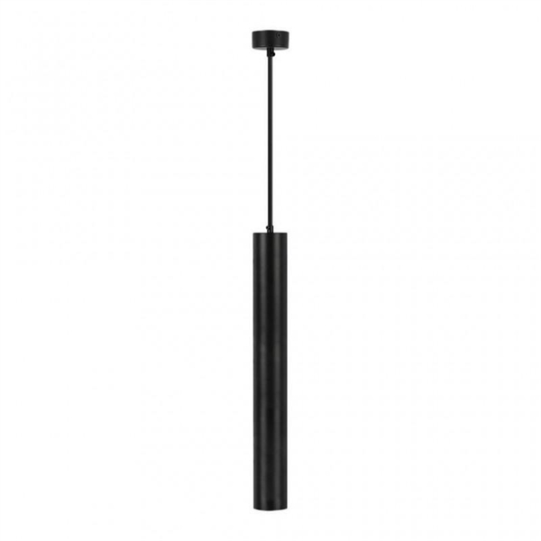 SOSPENSIONE PORTAFARETTO LED GU10 TONDO NERO D 60X50MM