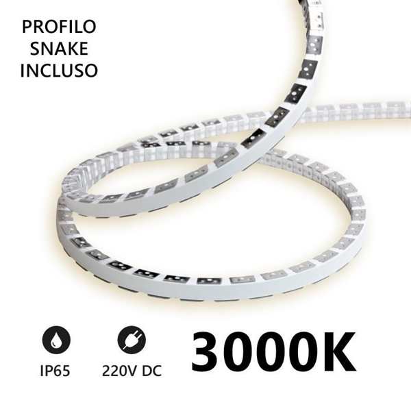 STRISCIA LED SMD2835 230W 11W/MT 3K 3000K IP65 900LM ML.5