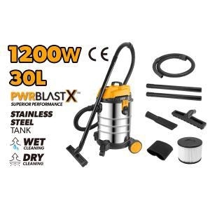 BIDONE ASPIRAPOLVERE/LIQUIDI 1200W LT.30 TOLSEN