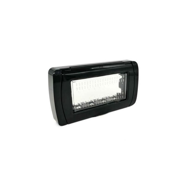 PLACCA IDROBOX SOLO/CUSTODIA IP55 NERO COMPAT.MATIX