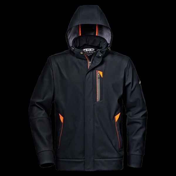 GIUBBINO SOFFTSHELL 78% REVOLUTION BLU SCURO/ARANCIO L