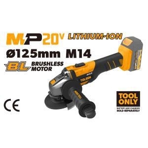 SMERIGLIATRICE BRUSHLESS A BATTERIA SOLO CORPO 20V MP20 TOLSEN
