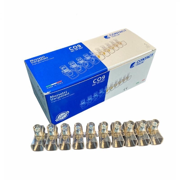 MORSETTO A CAPPUCCIO 10.MM UNIPOLARE TRASPARENTE