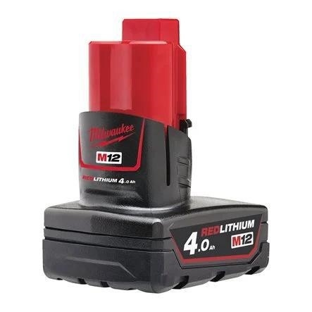 BATTERIA M12 B4  12V - 4,0 Ah Red Lithium - Milwaukee