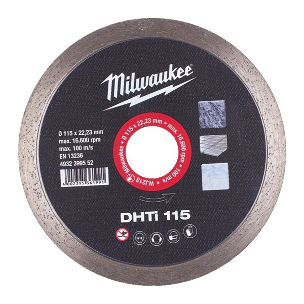 DISCO DIAMANTATO TURBO DESIGN DHTi - diametro 115 mm - Milwaukee