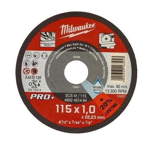 MOLA TAGLIO FERRO 115X1X22,23 mm.1 Milwaukee