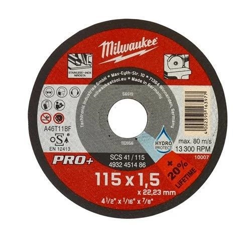 MOLA TAGLIO FERRO 115X1,5X22,23 mm.1,5 milwaukee