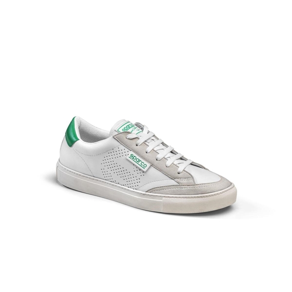 SCARPA BASSA SPARCO S-TIME BIANCO VERDE N.43 URBAN