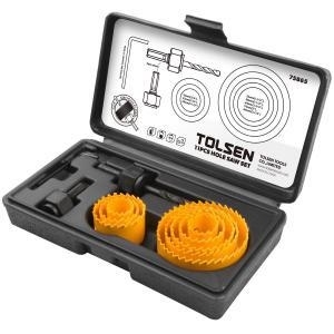 SET 11PZ FRESE BI-METALLO DA 19MM A 64MM TOLSEN