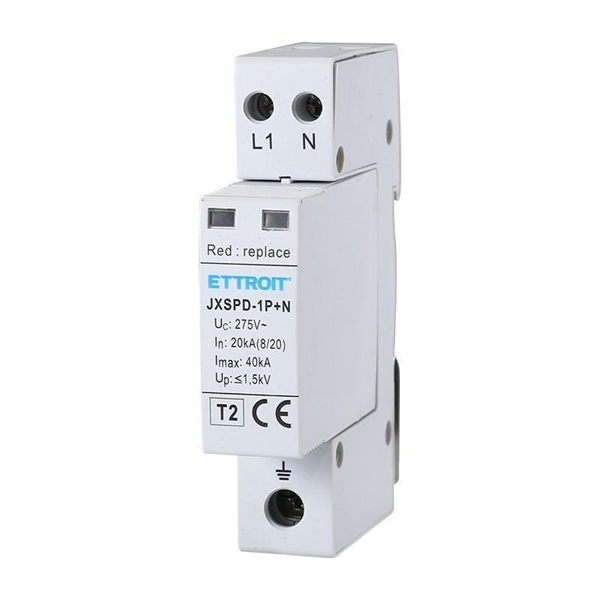 SCARICATORE DI SOVRATENSIONE 1P+N 20KA-40KA - SKU: JXSPD-1P+N