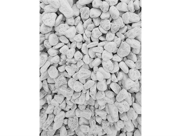 CIOTTOLI BIANCHI DI MARMO BIANCO DI CARRARA MM 15-25 KG.20