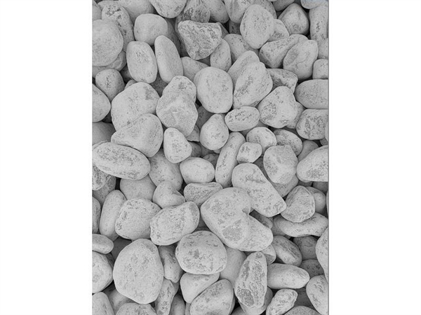 CIOTTOLI BIANCHI DI MARMO BIANCO DI CARRARA MM 25-40 KG.20