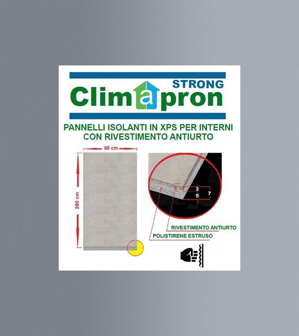 Pannel Climapron Strong 7mm(5mm XPS +2mm rives)60x200x0,7 HCS07
