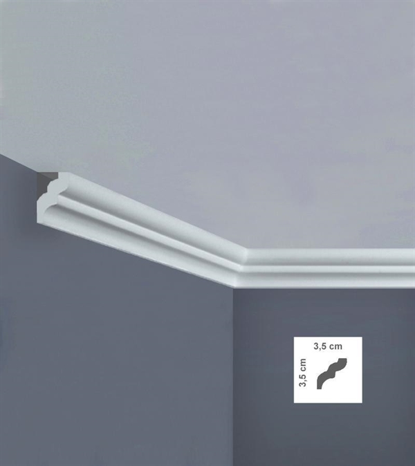 CORNICE POLISTIROLO ESTRUSO I735 3,5X3,5 ML.2 ITALSTYL Bovelacci