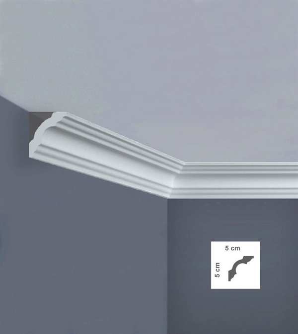 CORNICE POLISTIROLO ESTRUSO I750 5X5 ML.2 ITALSTYL Bovelacci
