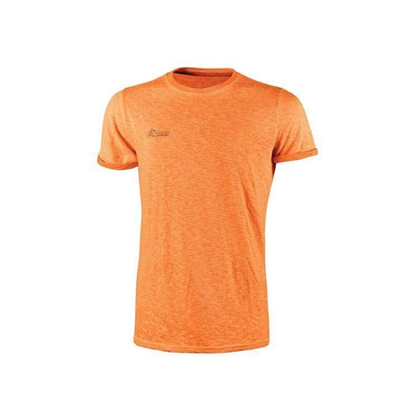 T-SHIRT FLUO SLIM FIT ORANGE FLUO L 100% COTONE