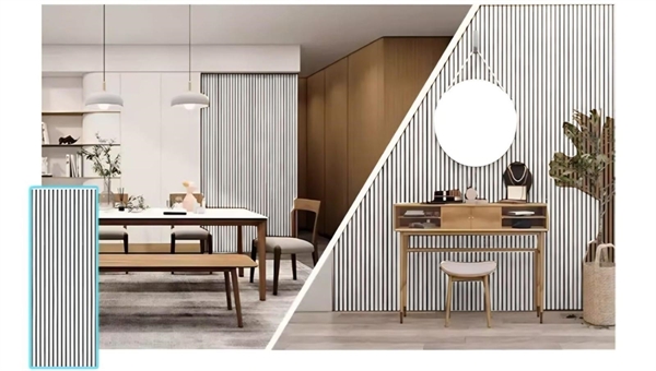 Pannello Acustico in MDF 60x290x1cm BIANCO 2243