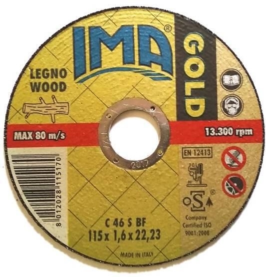 DISCHI IMA LEGNO GOLD 115X1,6