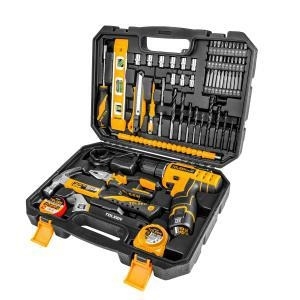 CASSETTA 65PZ ASSORTITI CON AVVITATORE 12V +BAT + CARIC.TOLSEN