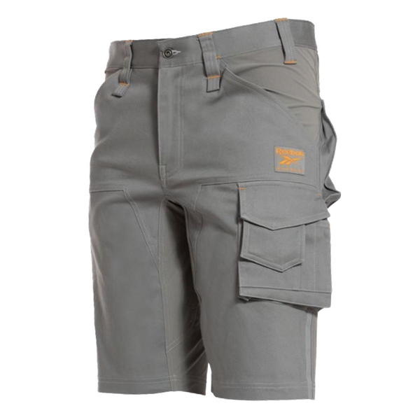 BERMUDA MULTITASCHE GREY SHORTS TG.M REEBOK 97% COTONE