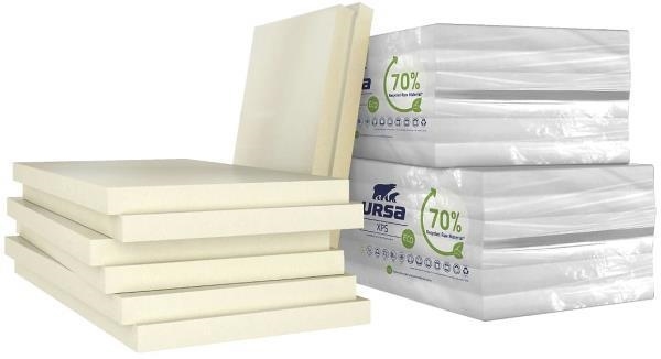 POLISTIRENE ESTRUSO XPS cm. 60 x 125 cm. spessore 50 mm battent.