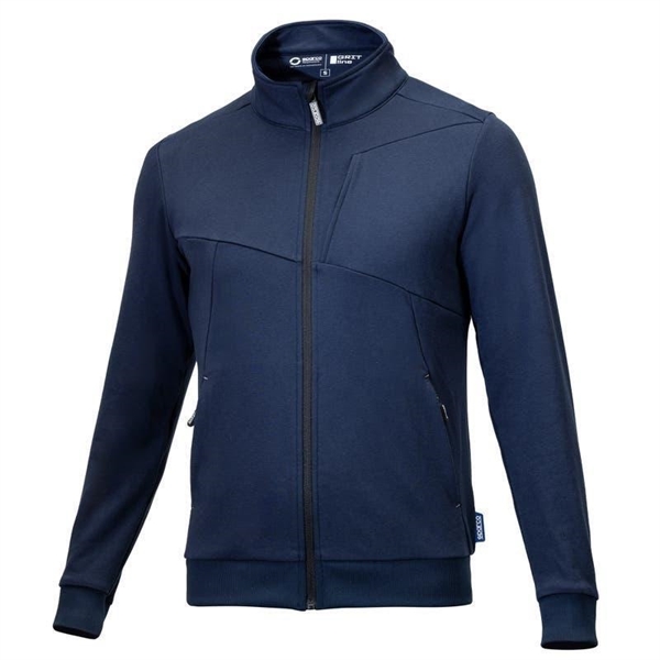FELPA FULL ZIP PLATA SPARCO BLU NAVY TG.M